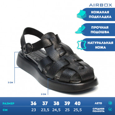 133402 Сандалии blk
