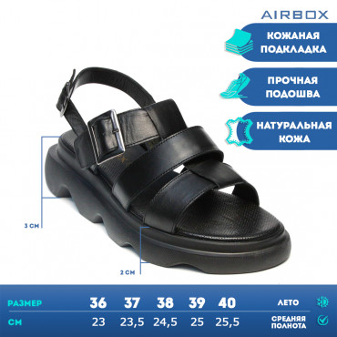 133403 Сандалии blk