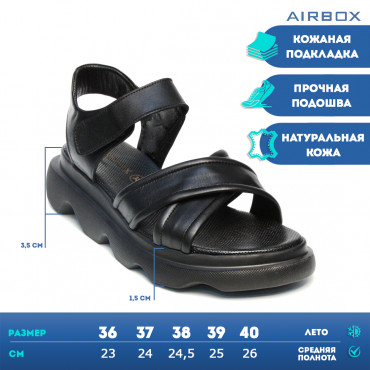 133401 Сандалии blk