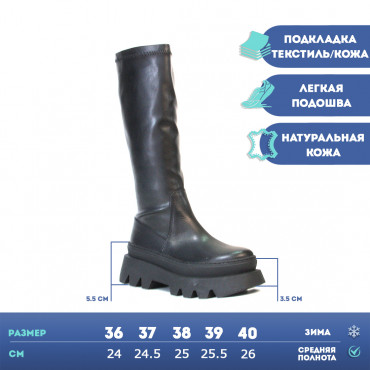 133494 Сапоги black