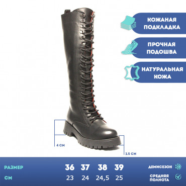 137856 Сапоги черные
