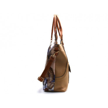 Y00310 BEIGE Сумка женская принт мишки