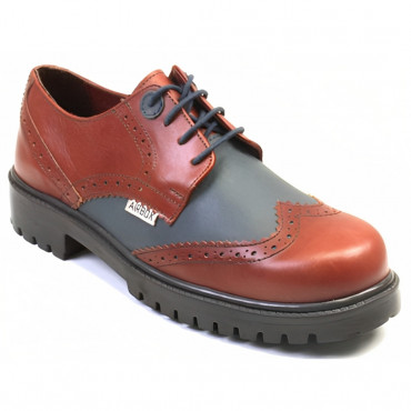 135953 REDDISH BROWN-BLUE Туфли женские AIRBOX