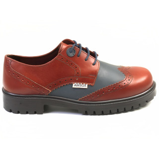 135953 REDDISH BROWN-BLUE Туфли женские AIRBOX