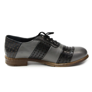 137131 gray-black Туфли