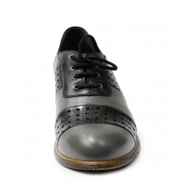 137131 gray-black Туфли
