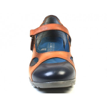 137144 navy blue-tan Туфли