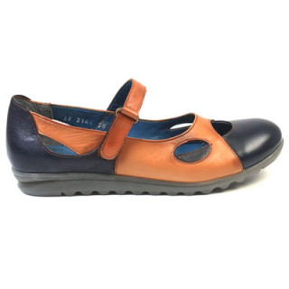 137144 navy blue-tan Туфли