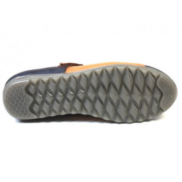 137144 navy blue-tan Туфли