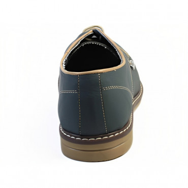 135955 BLUE-BEIGE Туфли мужские AIRBOX
