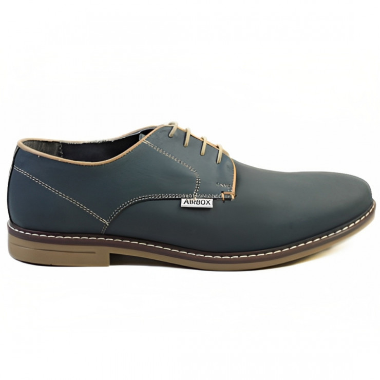 135955 BLUE-BEIGE Туфли мужские AIRBOX