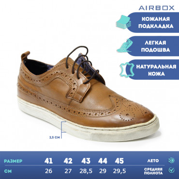 135934 TAN Туфли мужские AIRBOX